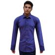 Self Design Purple Shirt : Slim