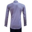 Self Design Gray Shirt : Slim