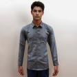 Checks Dark Gray Shirt : Business