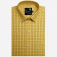 Checks Yellow Shirt : Business