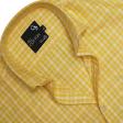 Checks Yellow Shirt : Business