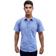 Handpainted Dark Blue Shirt : Ditto