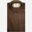 Self Design Brown Shirt : Ditto