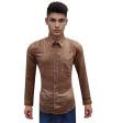 Self Design Brown Shirt : Ditto