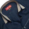 Combination Navy Blue Shirt : Ditto