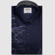 Handpainted Navy Blue Shirt : Ditto