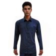 Plain Navy Blue Shirt : Business