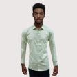 Stripes Light Green Shirt : Business