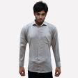 Stripes Light Gray Shirt : Business