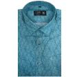 Print Aqua Blue Shirt : Ditto