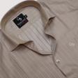 Stripes Brown Shirt : Business
