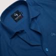 Self Design Blue Shirt : Business