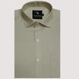 Self Design Fawn Shirt : Business