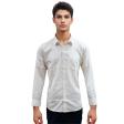 Self Design White Shirt : Business