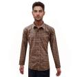 Checks Brown Shirt : Business