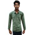 Checks Dark Green Shirt : Business