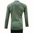 Checks Dark Green Shirt : Business
