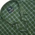 Checks Dark Green Shirt : Business