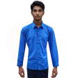 Checks Dark Blue Shirt : Business
