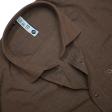 Self Design Brown Shirt : Slim