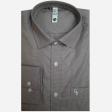 Self Design Brown Shirt : Slim