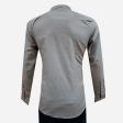 Self Design Brown Shirt : Slim
