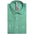 Stripes Green Shirt : Slim