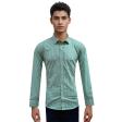 Stripes Green Shirt : Slim
