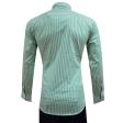 Stripes Green Shirt : Slim