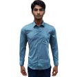 Print Blue Shirt : Ditto
