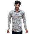 Print Gray Shirt : Party