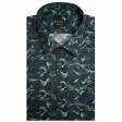 Print Green Shirt : Party