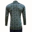 Print Green Shirt : Party
