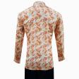 Print Orange Shirt : Party
