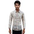 Print Cream Shirt : Party