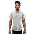 Print Cream Shirt : Party