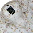 Print Cream Shirt : Party