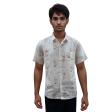 Print Cream Shirt : Party