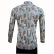 Print Blue Shirt : Party
