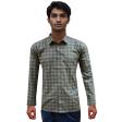 Checks Dark Green Shirt : Business