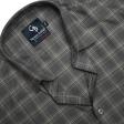 Checks Dark Green Shirt : Business