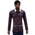 Selfdesign Maroon Shirt : Business