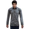 Print Dark Gray Shirt : Slim
