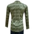 Print Green Shirt : Slim