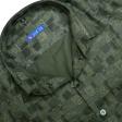 Print Green Shirt : Slim