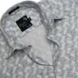 Print Blue Shirt : Party