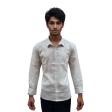 Stripes Light Gray Shirt : Business