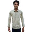 Stripes Light Green Shirt : Business