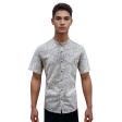 Print Gray Shirt : Party