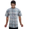Print Gray Shirt : Party